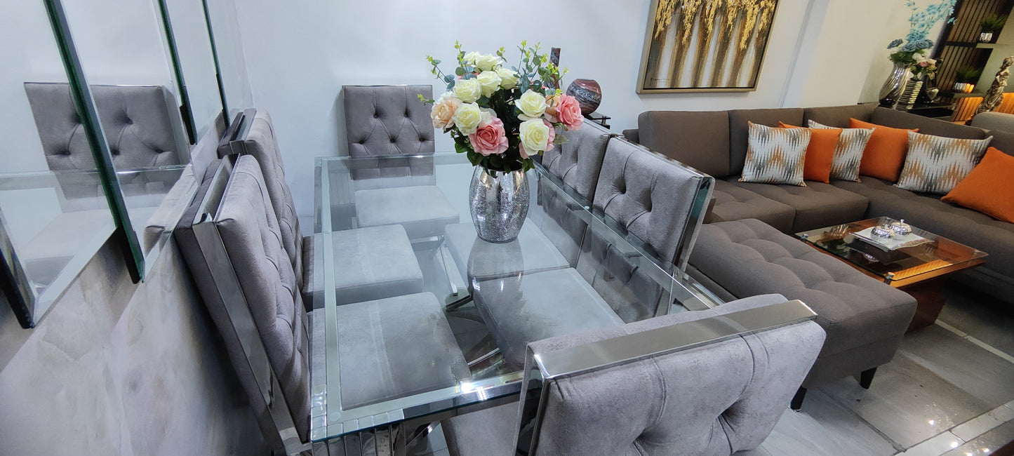 Comedor de Acero para seis personas