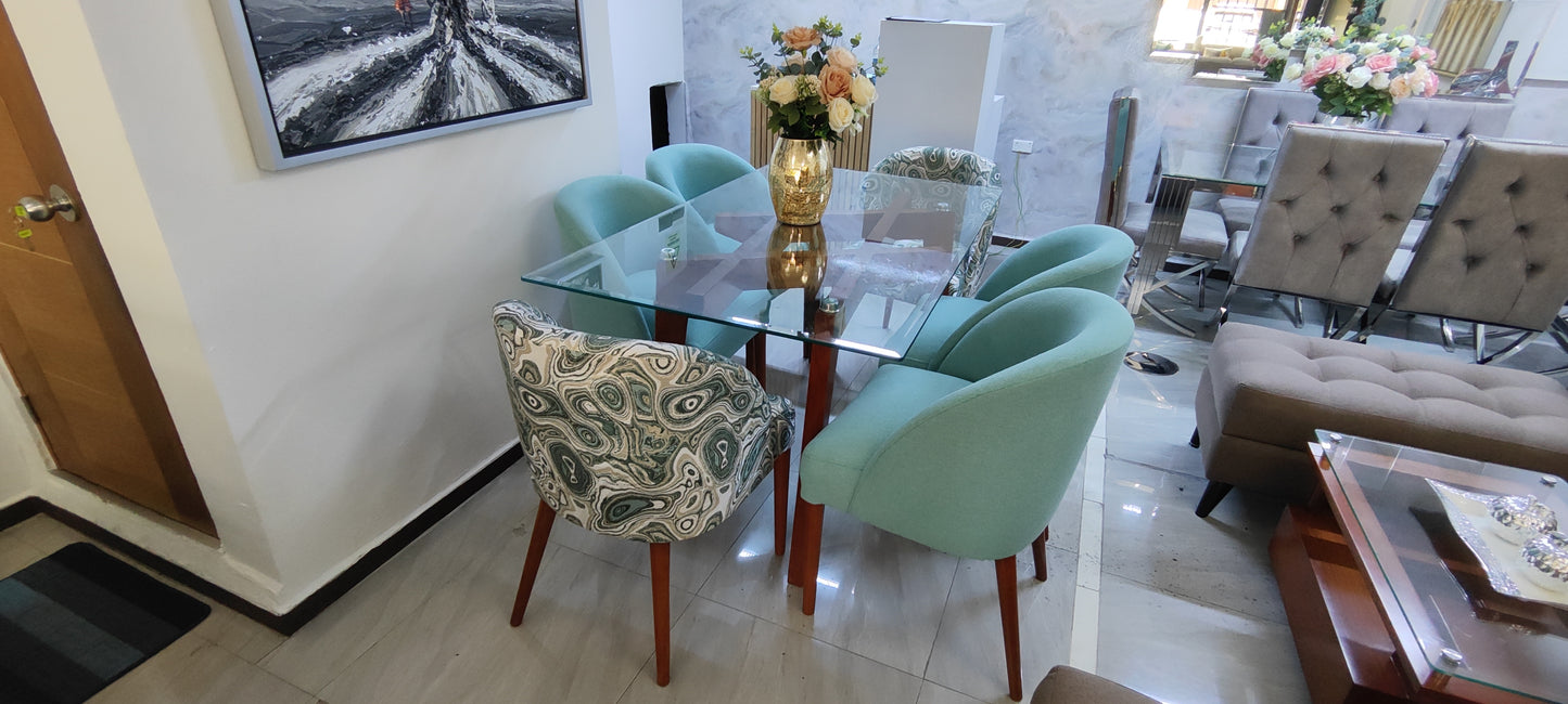 Comedor Vintage pequeño para seis personas