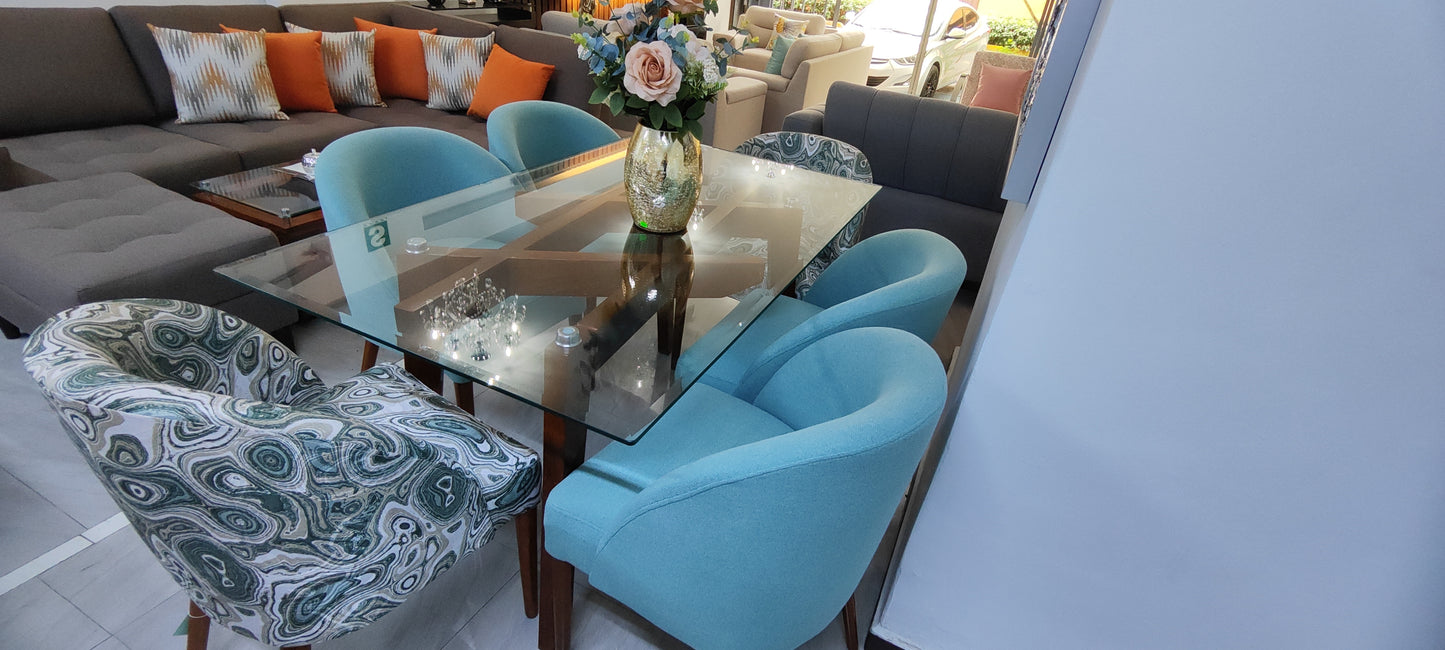 Comedor Vintage pequeño para seis personas