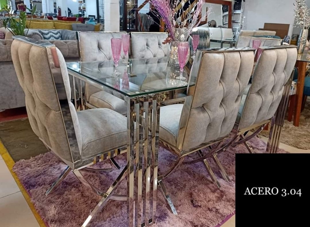 Comedor de acero 100% inoxidable Deco Muebles