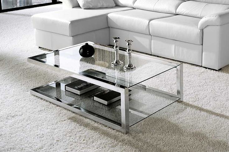 Mesas de centro en acero inoxidable