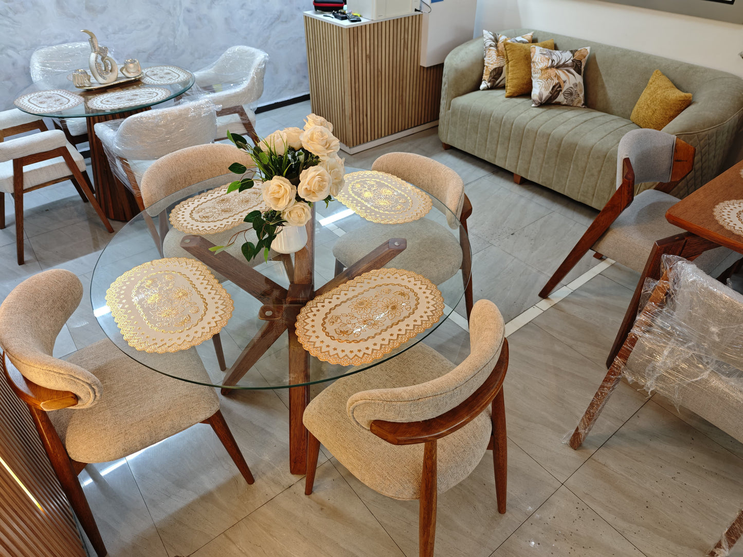 Comedor Redondo Moderno — Ideal para Departamentos Pequeños
